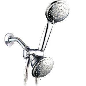 Hydroluxe Full-Chrome 24 Function Ultra-Luxury 3-way 2 in 1 Shower Head